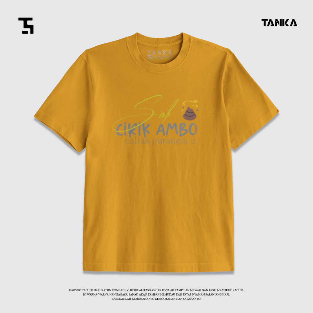 KAOS MINANG SAK CIRIK AMBO T-SHIRT KATUN COMBAD 24S PREMIUM