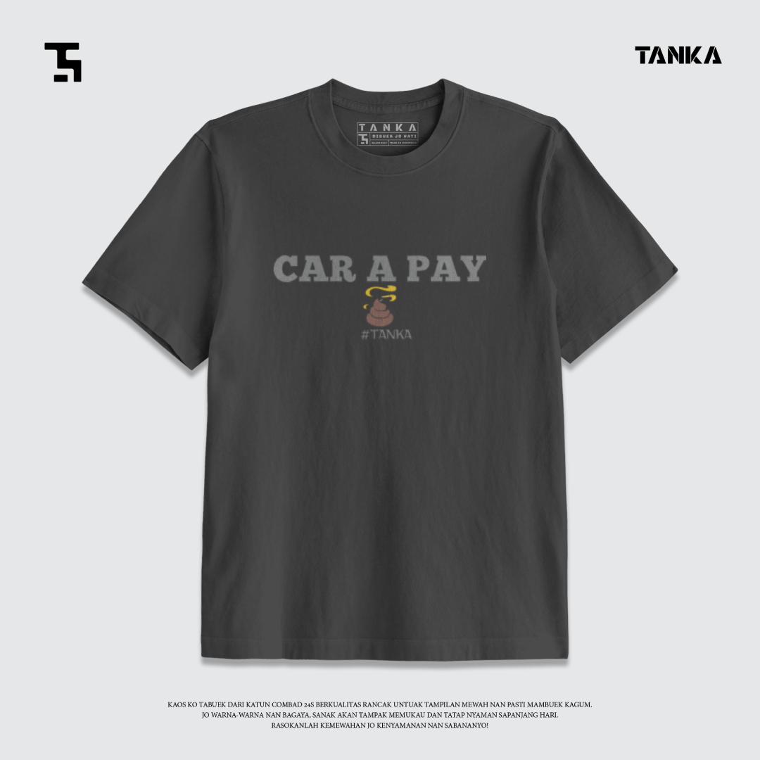 KAOS MINANG CAR A PAY T-SHIRT KATUN COMBAD 24S PREMIUM