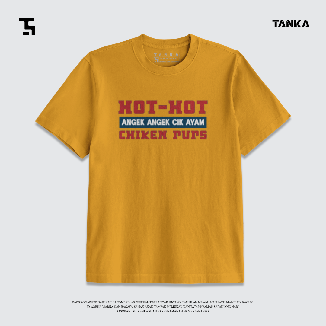 KAOS MINANG HOT-HOT CIK AYAM T-SHIRT KATUN COMBAD 24S PREMIUM