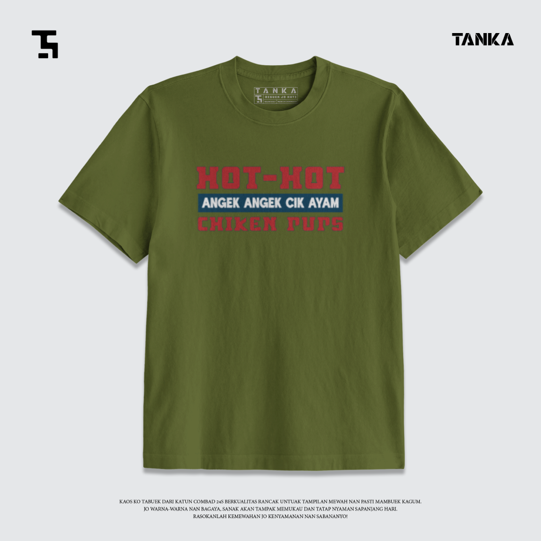KAOS MINANG HOT-HOT CIK AYAM T-SHIRT KATUN COMBAD 24S PREMIUM