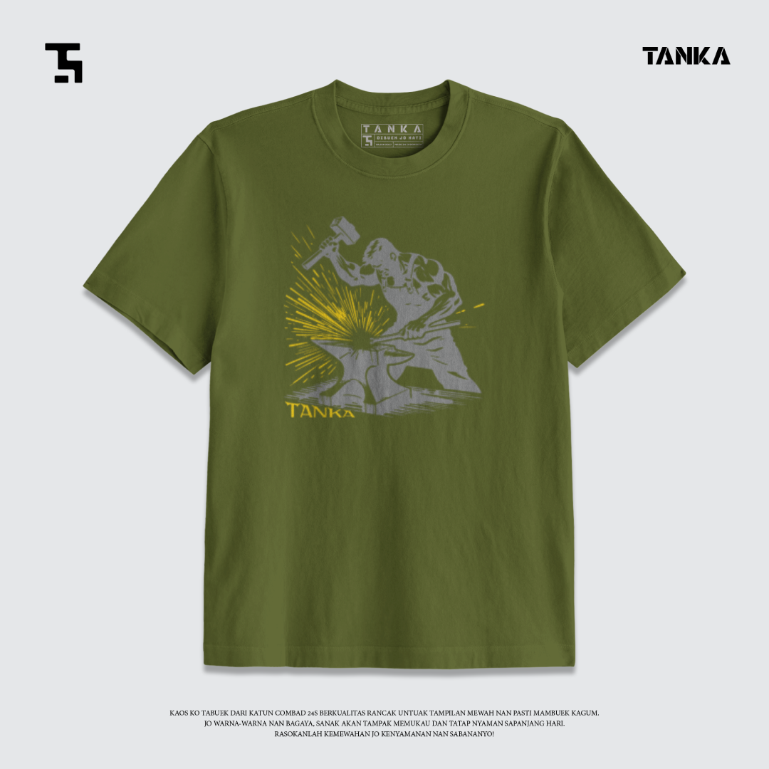 KAOS MINANG BLACK SMITH T-SHIRT KATUN COMBAD 24S PREMIUM