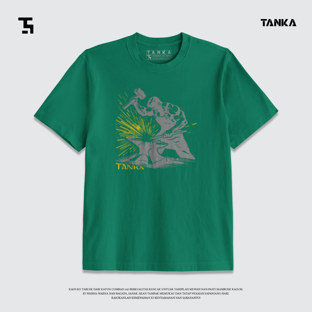 KAOS MINANG BLACK SMITH T-SHIRT KATUN COMBAD 24S PREMIUM