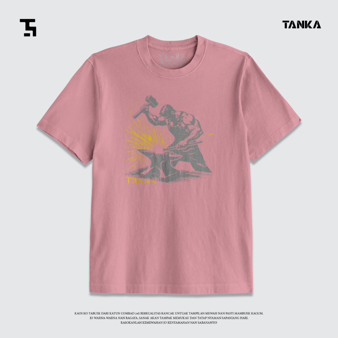 KAOS MINANG BLACK SMITH T-SHIRT KATUN COMBAD 24S PREMIUM