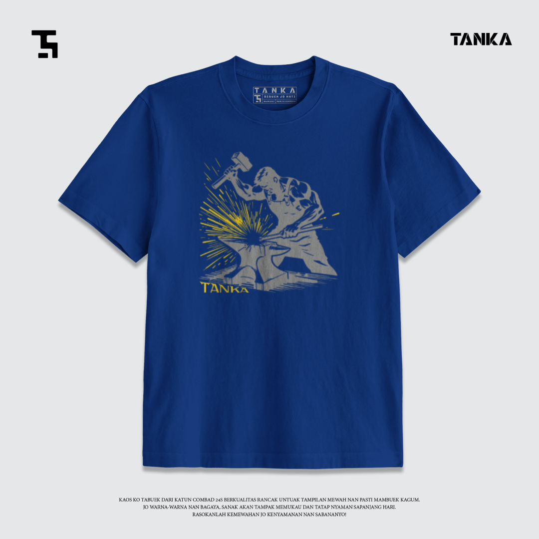 KAOS MINANG BLACK SMITH T-SHIRT KATUN COMBAD 24S PREMIUM