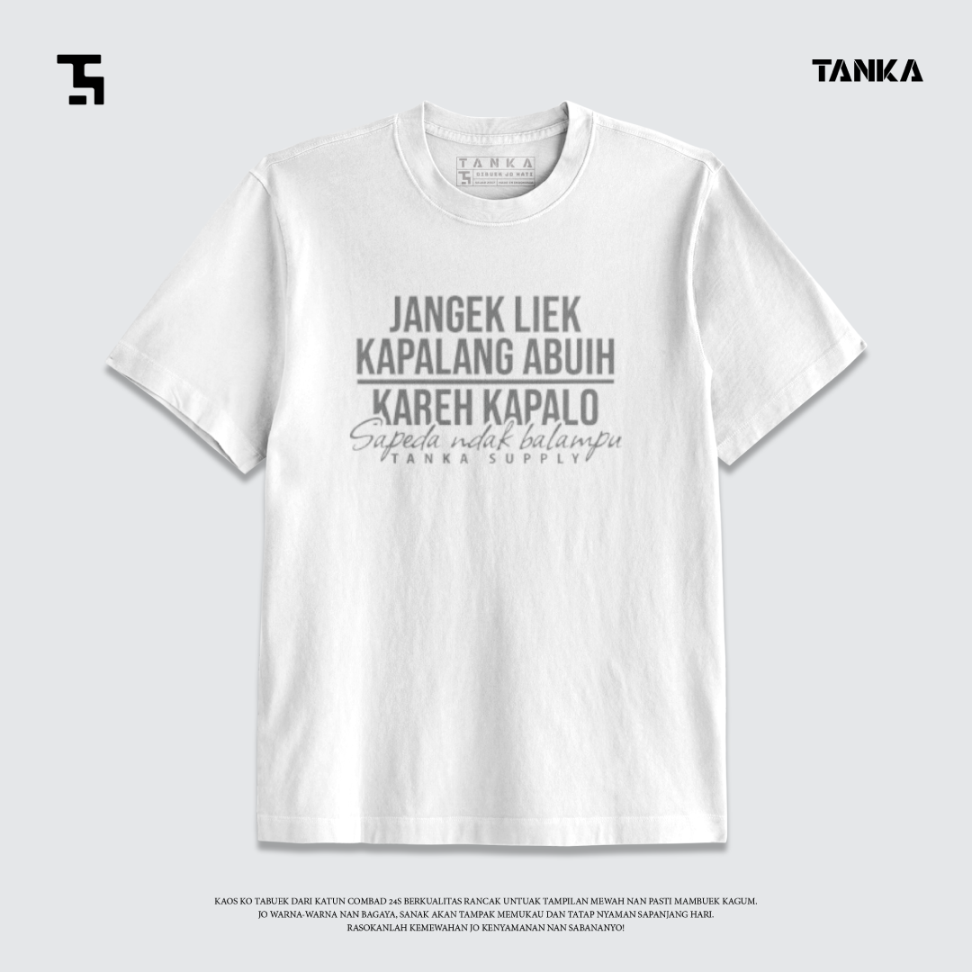 KAOS MINANG SAPEDA NDAK BALAMPU T-SHIRT KATUN COMBAD 24S PREMIUM