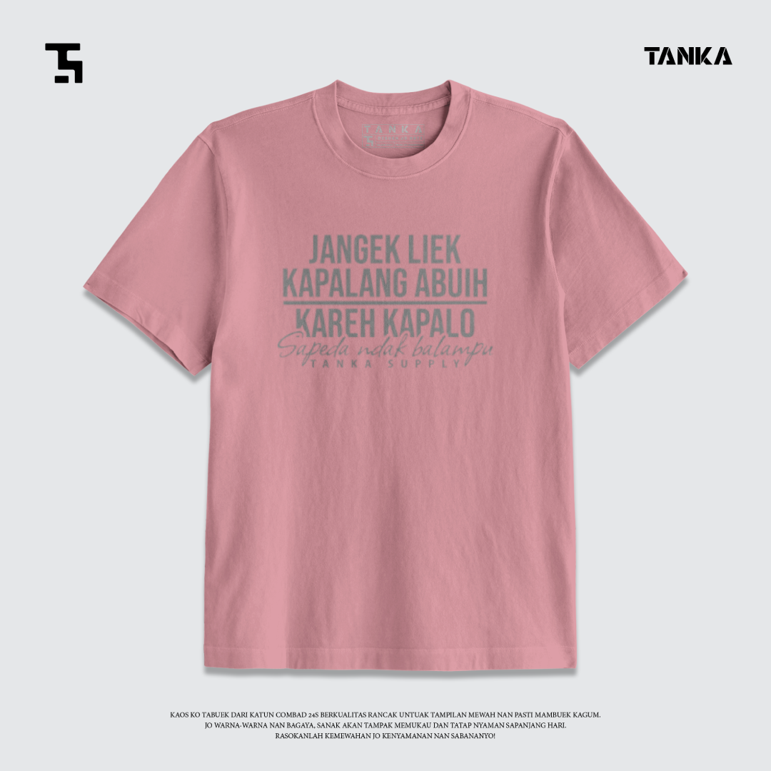 KAOS MINANG SAPEDA NDAK BALAMPU T-SHIRT KATUN COMBAD 24S PREMIUM