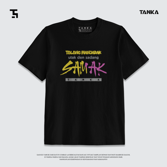 KAOS MINANG UTAK DEN SADANG SAMAK! T-SHIRT KATUN COMBAD 24S PREMIUM