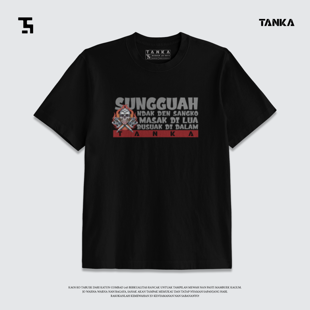KAOS MINANG MASAK DILUA! T-SHIRT KATUN COMBAD 24S PREMIUM