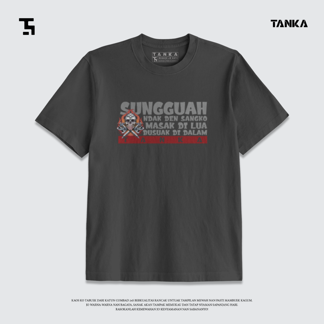 KAOS MINANG MASAK DILUA! T-SHIRT KATUN COMBAD 24S PREMIUM