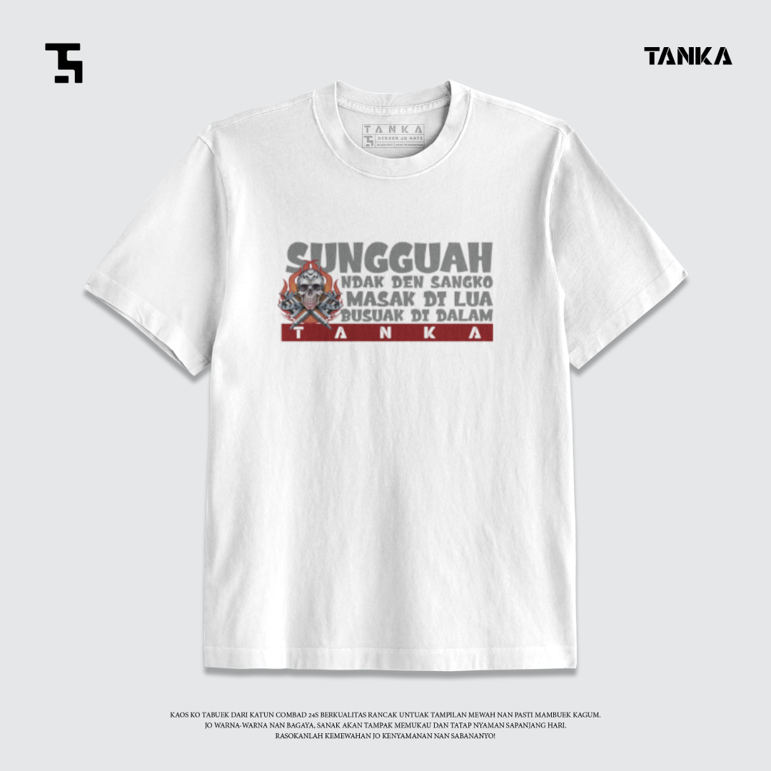 KAOS MINANG MASAK DILUA! T-SHIRT KATUN COMBAD 24S PREMIUM