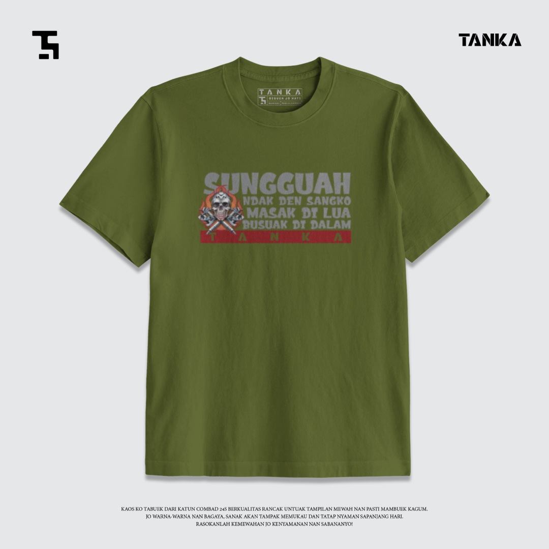 KAOS MINANG MASAK DILUA! T-SHIRT KATUN COMBAD 24S PREMIUM