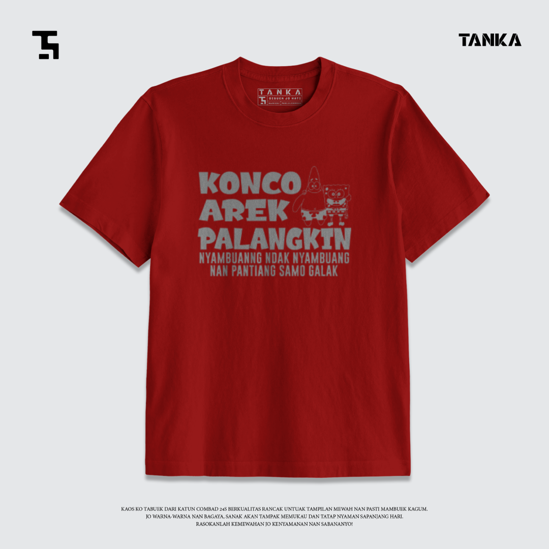 KAOS MINANG KONCO PALANGKIN! T-SHIRT KATUN COMBAD 24S PREMIUM