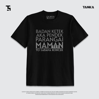 KAOS MINANG BADAN KETEK T-SHIRT KATUN COMBAD 24S PREMIUM