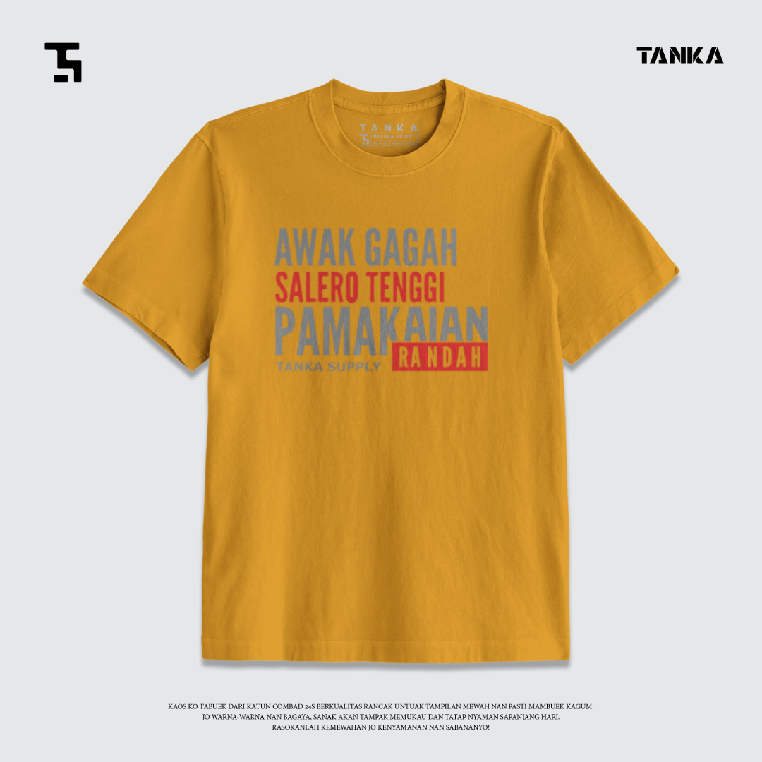 KAOS MINANG AWAK GAGAH T-SHIRT KATUN COMBAD 24S PREMIUM