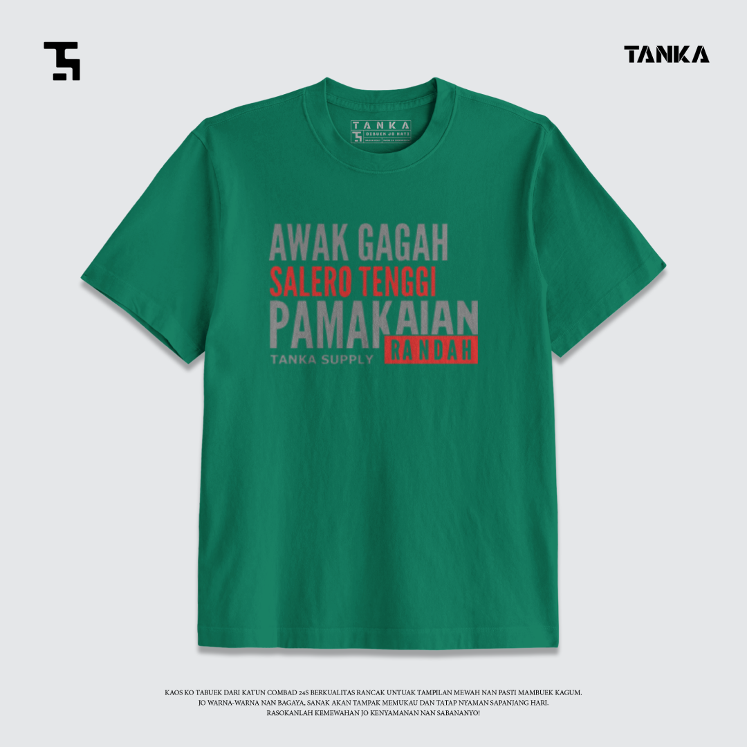 KAOS MINANG AWAK GAGAH T-SHIRT KATUN COMBAD 24S PREMIUM