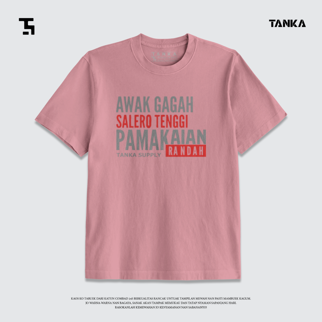 KAOS MINANG AWAK GAGAH T-SHIRT KATUN COMBAD 24S PREMIUM