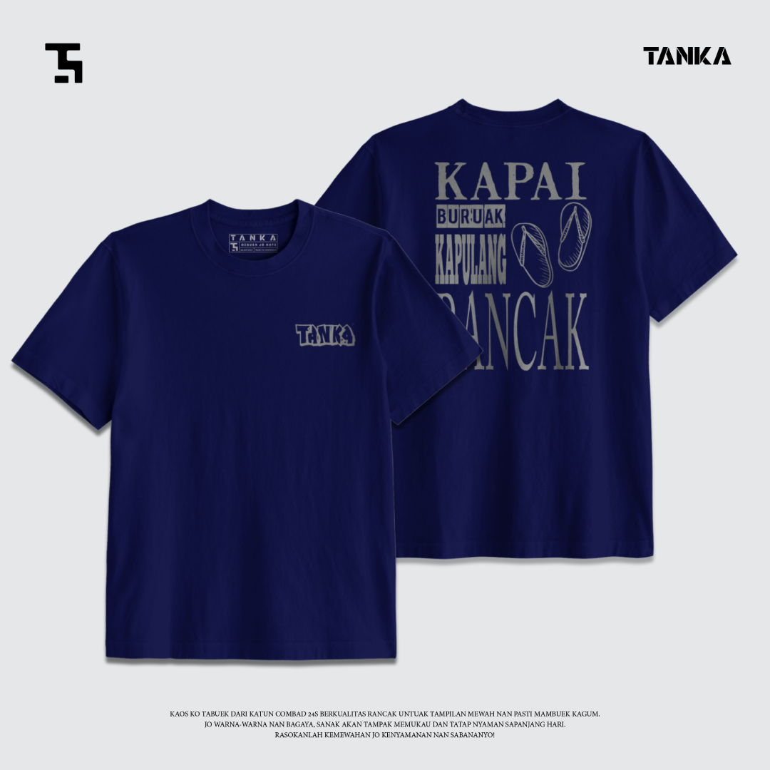 KAOS MINANG KAPAI BURUAK PULANG RANCAK LAI T-SHIRT KATUN COMBAD 24S PREMIUM