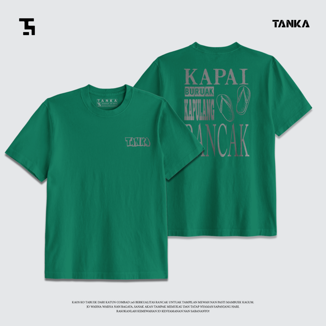 KAOS MINANG KAPAI BURUAK PULANG RANCAK LAI T-SHIRT KATUN COMBAD 24S PREMIUM