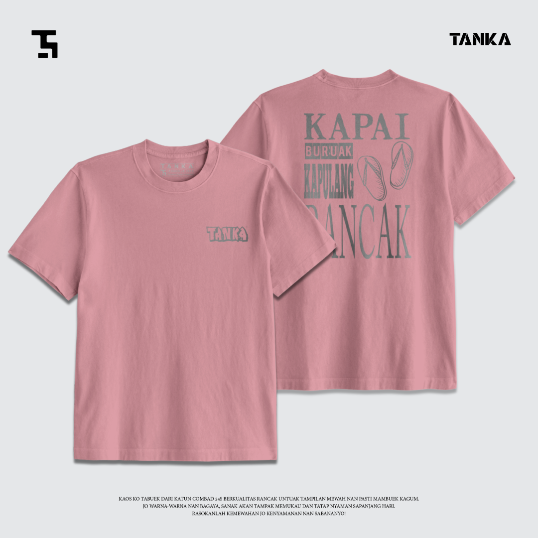 KAOS MINANG KAPAI BURUAK PULANG RANCAK LAI T-SHIRT KATUN COMBAD 24S PREMIUM