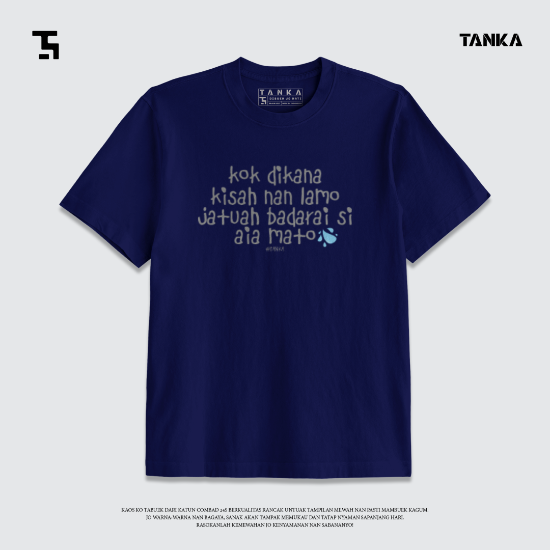 KAOS MINANG KOK DI KANA TAPI T-SHIRT KATUN COMBAD 24S