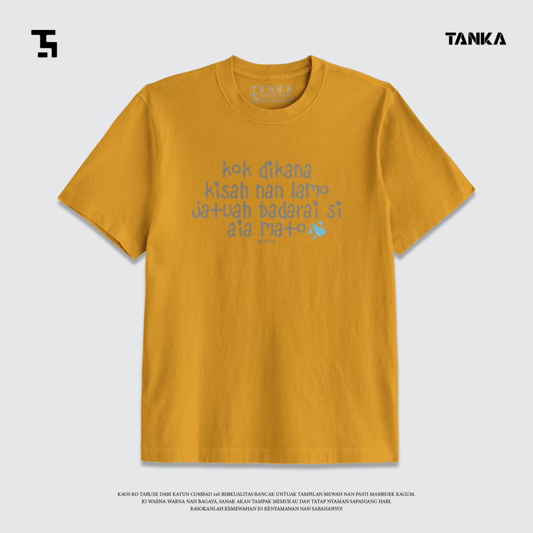 KAOS MINANG KOK DI KANA TAPI T-SHIRT KATUN COMBAD 24S