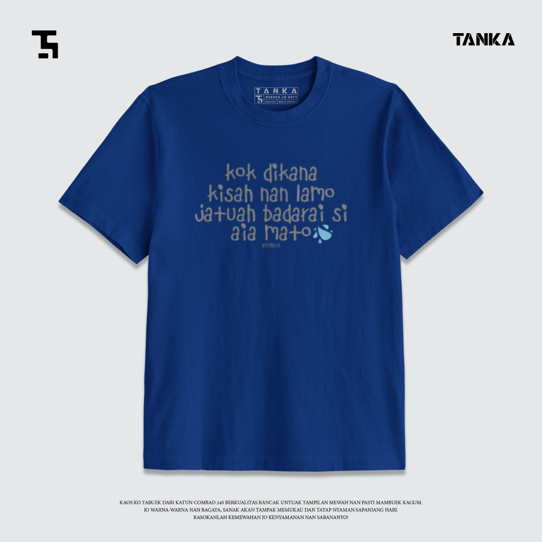 KAOS MINANG KOK DI KANA TAPI T-SHIRT KATUN COMBAD 24S