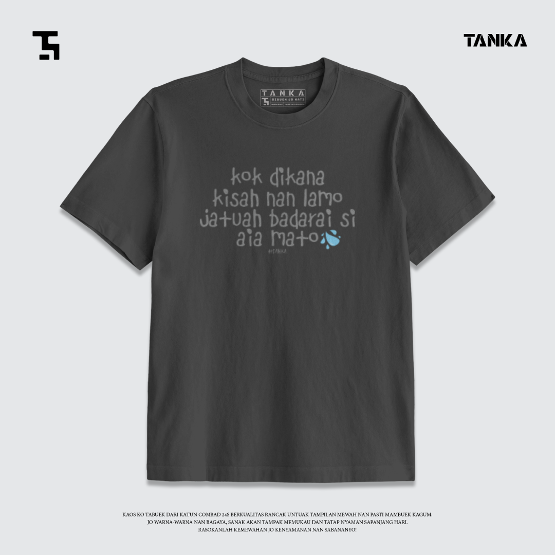 KAOS MINANG KOK DI KANA TAPI T-SHIRT KATUN COMBAD 24S