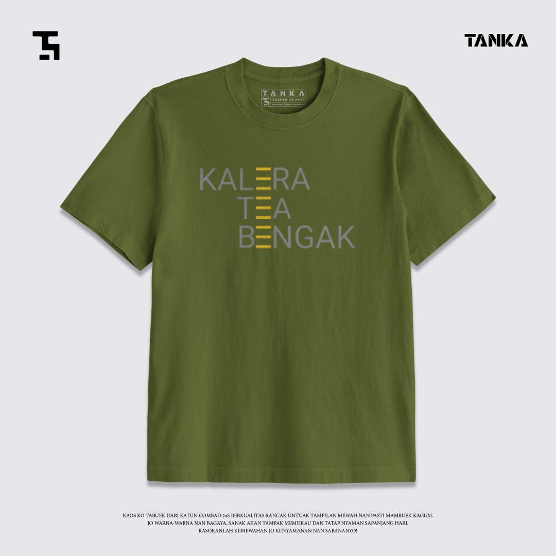 KAOS MINANG KALERA TEA BENGAK! T-SHIRT KATUN COMBAD 24S