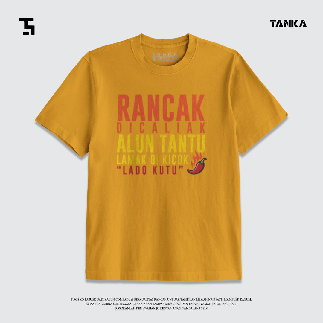 KAOS RANCAK DICALIAK ALUN TANTU LAMAK DI KICOK! T-SHIRT KATUN COMBAD 24S