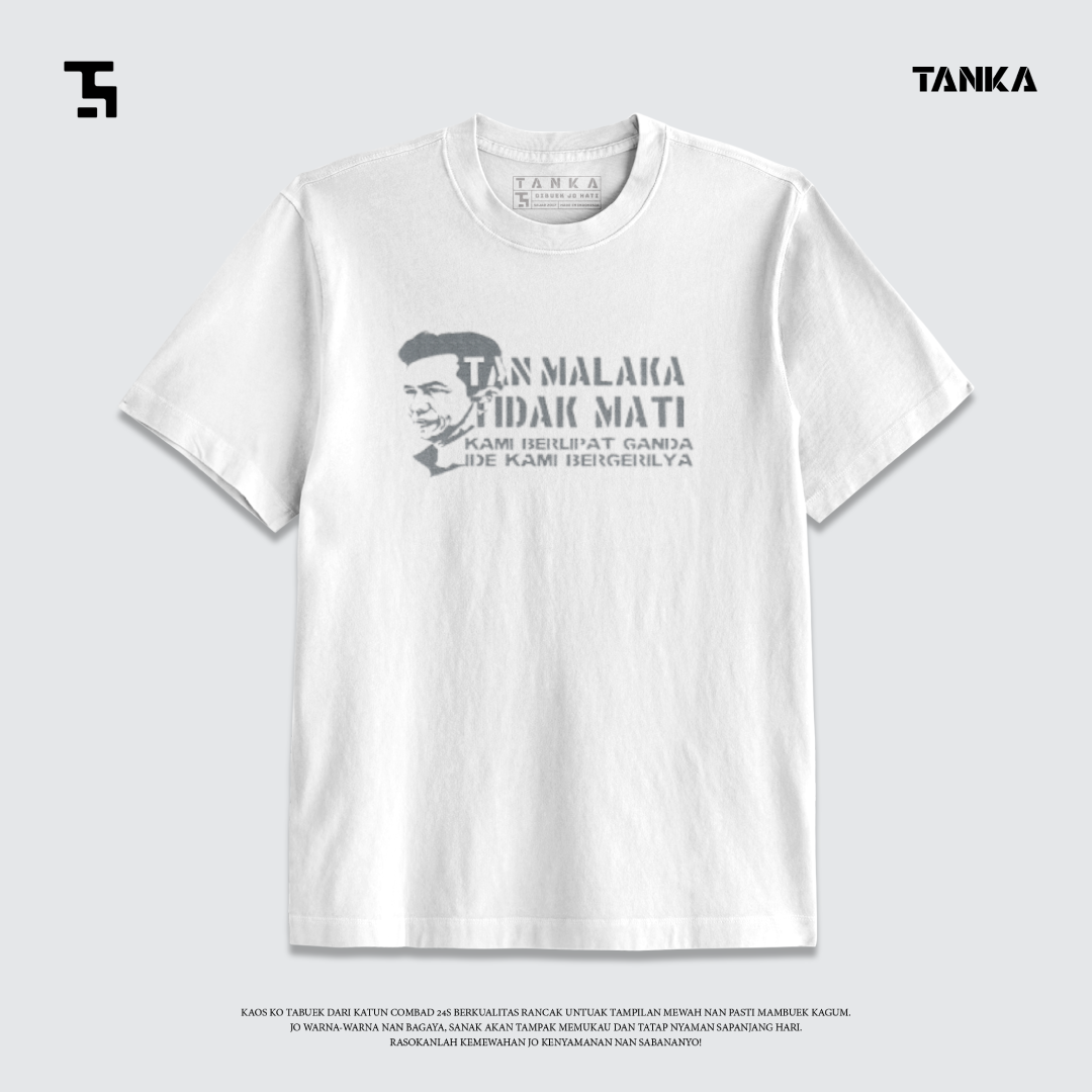 KAOS DISTRO MINANG TAN MALAKA! T-SHIRT KATUN COMBAD 24S