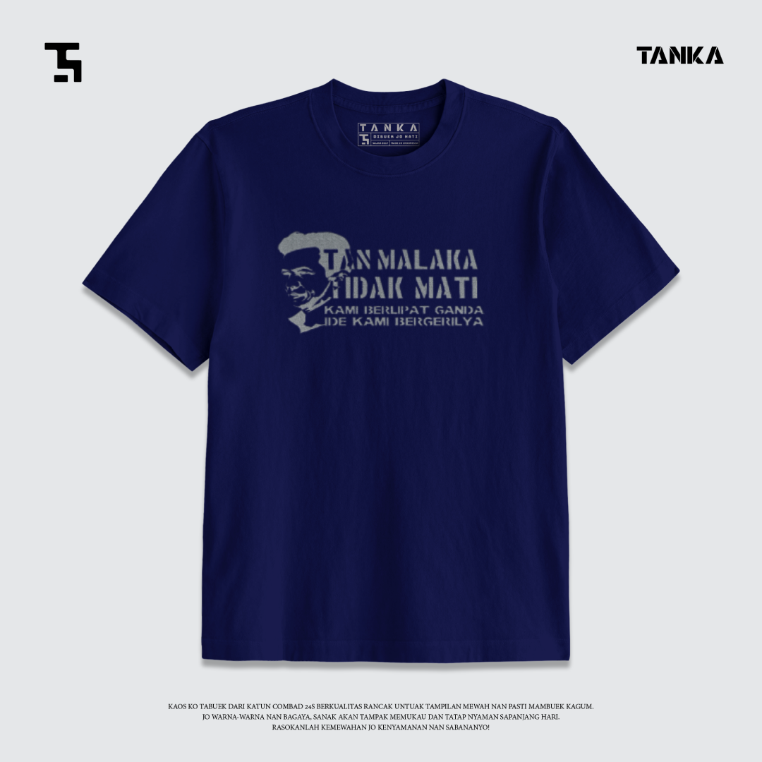 KAOS DISTRO MINANG TAN MALAKA! T-SHIRT KATUN COMBAD 24S