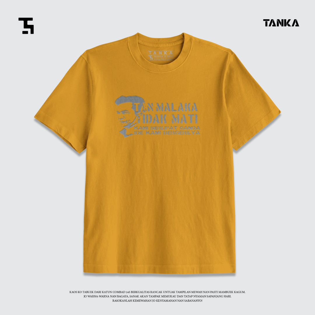 KAOS DISTRO MINANG TAN MALAKA! T-SHIRT KATUN COMBAD 24S