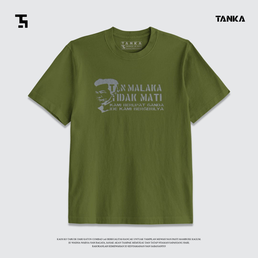 KAOS DISTRO MINANG TAN MALAKA! T-SHIRT KATUN COMBAD 24S