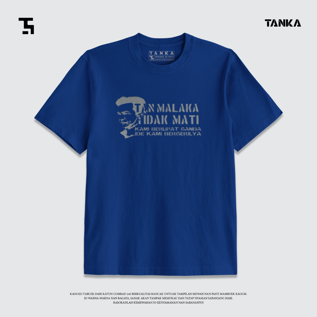 KAOS DISTRO MINANG TAN MALAKA! T-SHIRT KATUN COMBAD 24S